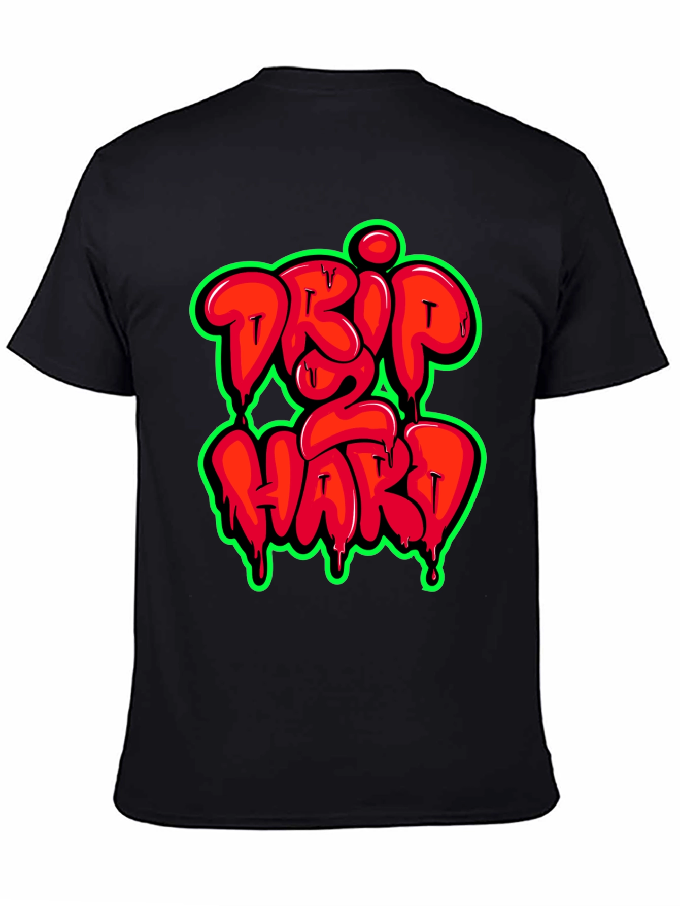 Drip 2 Hard Graphic Print T-Shirt