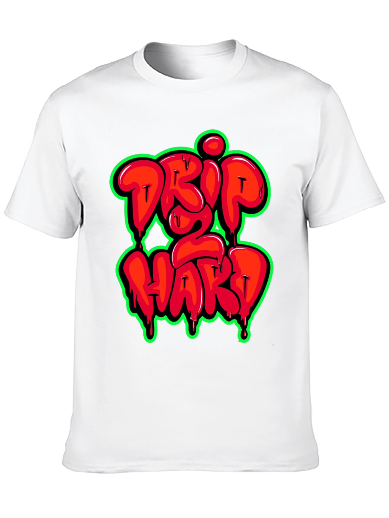 Drip 2 Hard Graphic Print T-Shirt