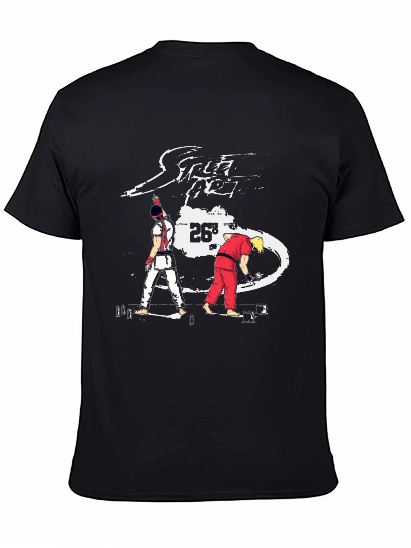 Street Fighter 26th Anniversary Black T-Shirt