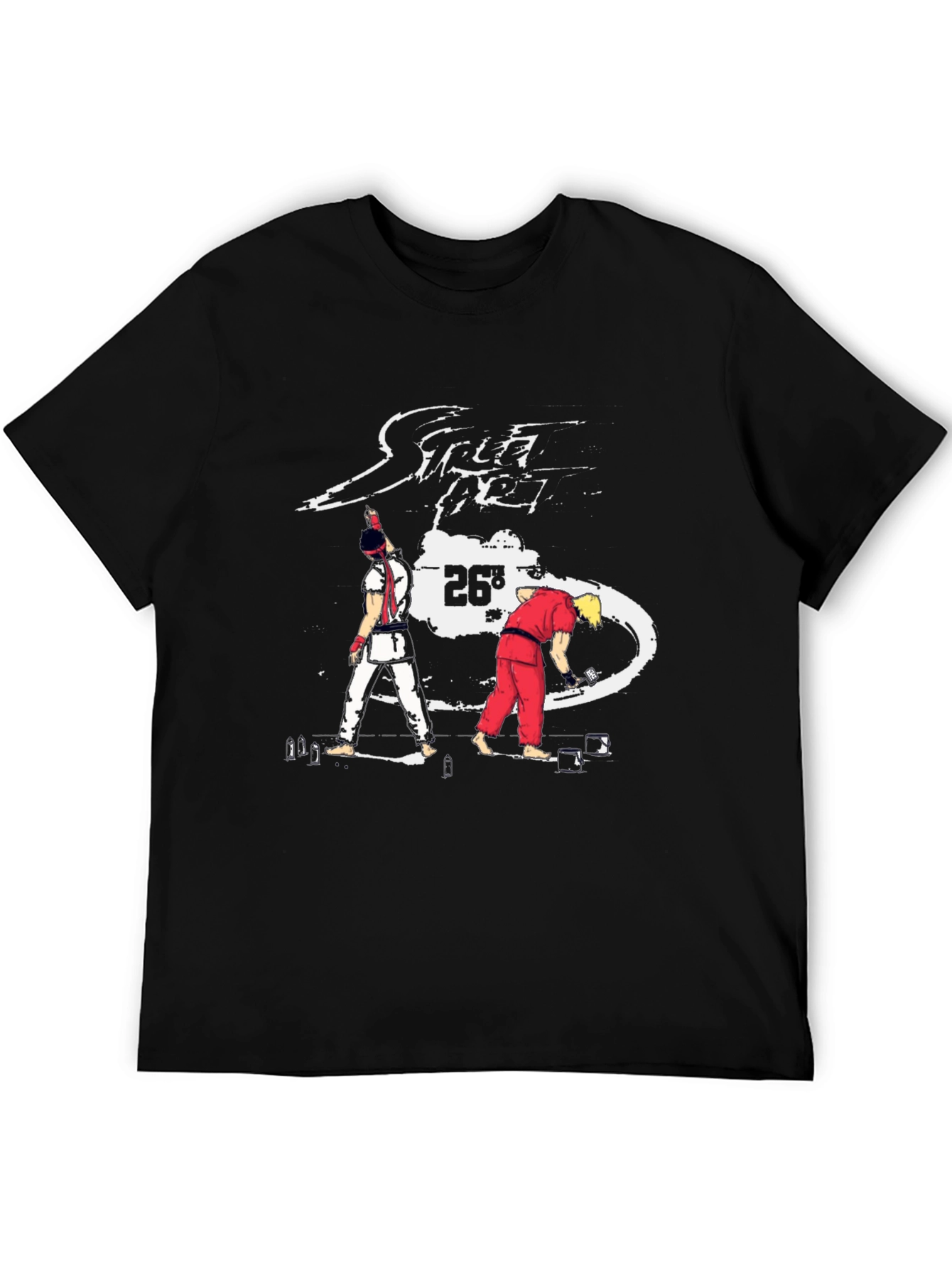 Street Fighter 26th Anniversary Black T-Shirt
