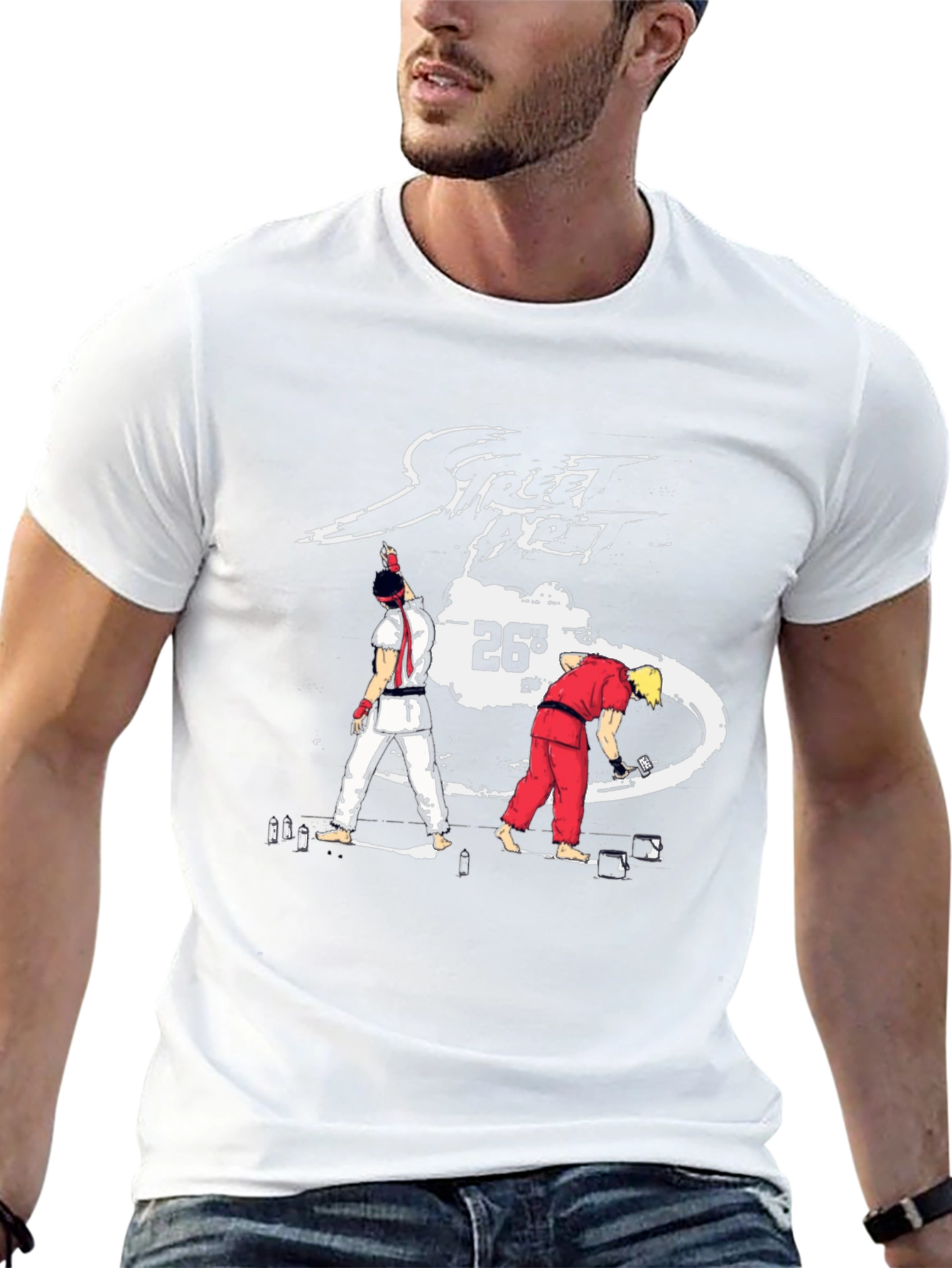 Street Fighter 26th Anniversary Black T-Shirt