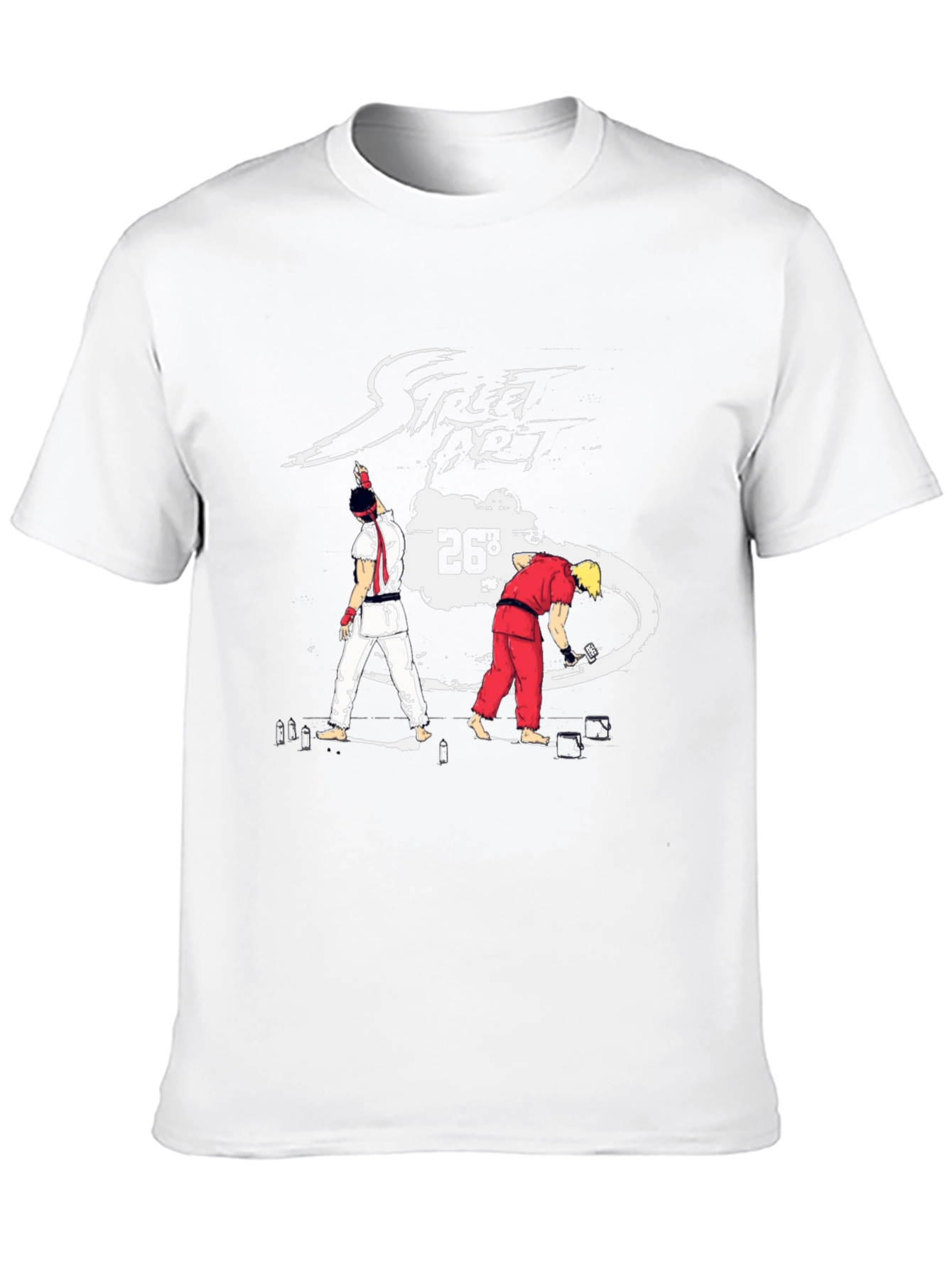 Street Fighter 26th Anniversary Black T-Shirt