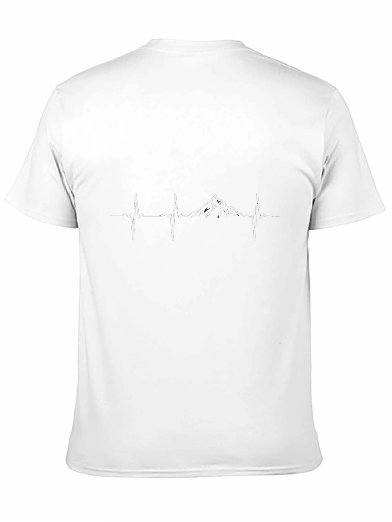 Mountain Heartbeat Graphic Tee - Black