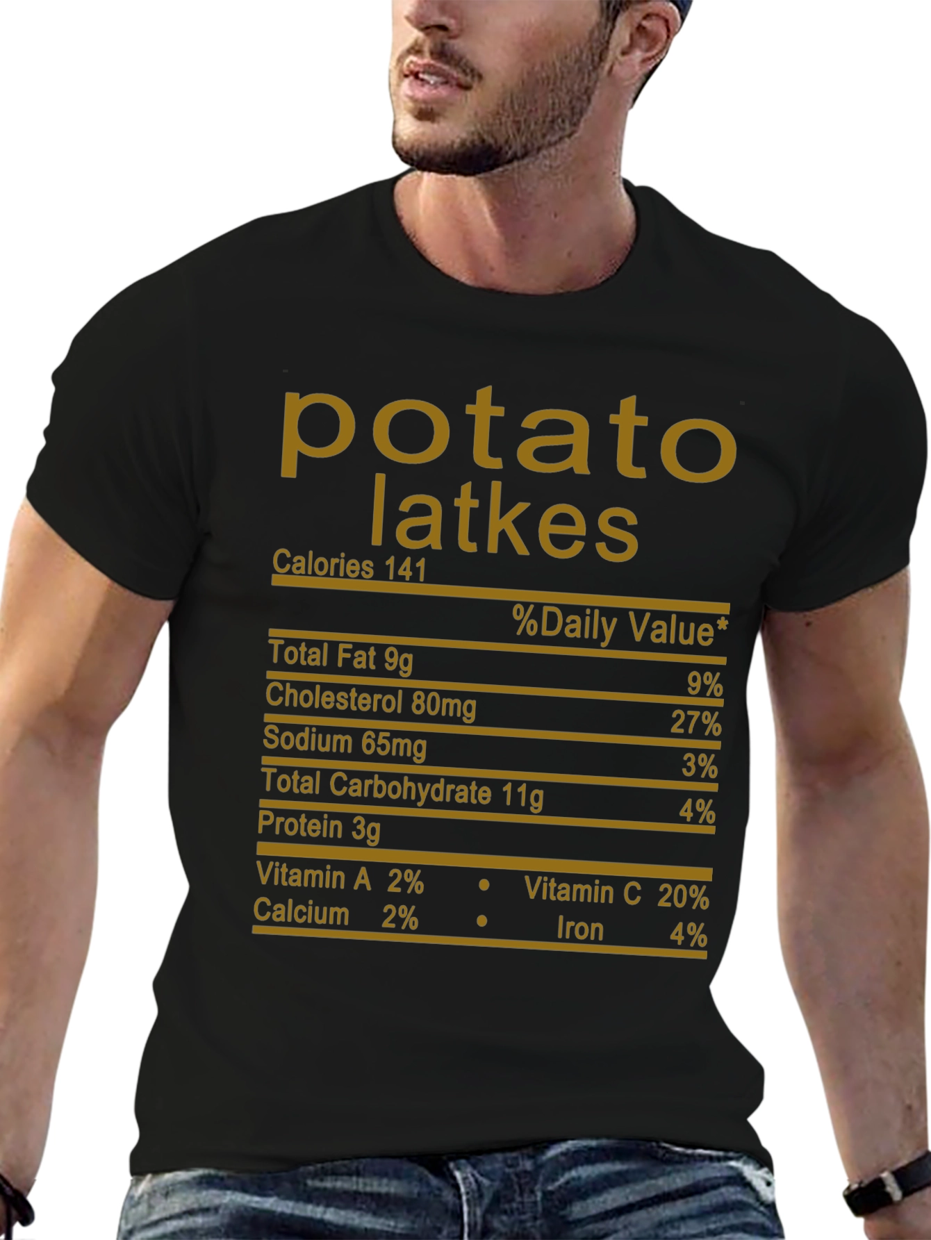 Potato Latkes Nutrition Facts T-Shirt