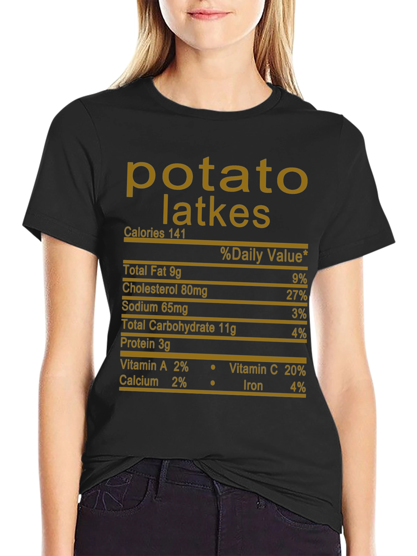 Potato Latkes Nutrition Facts T-Shirt