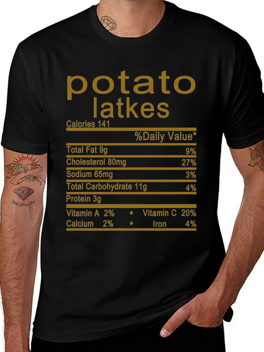 Potato Latkes Nutrition Facts T-Shirt