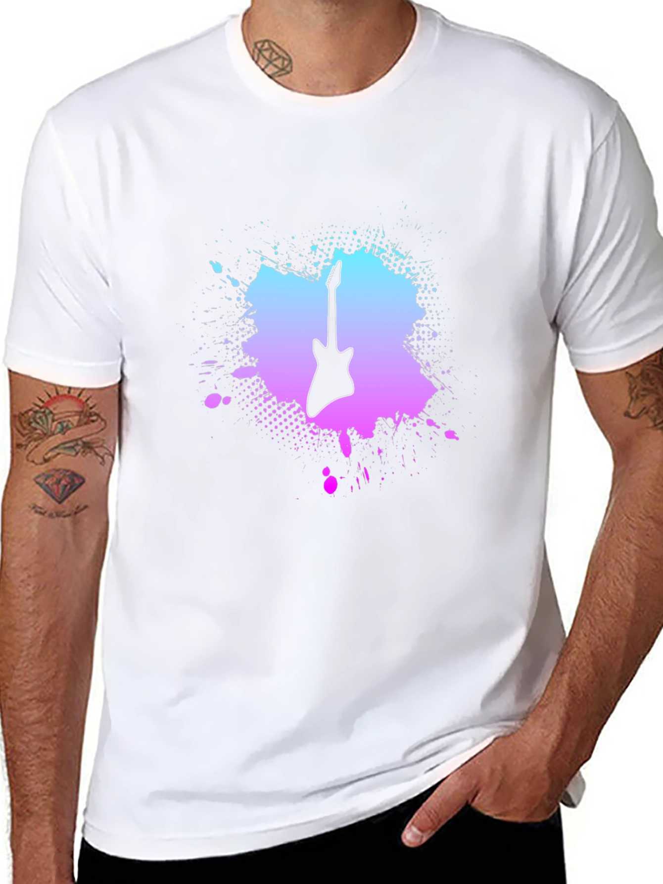 Electric Guitar Graphic T-Shirt - Music Lover Tee
