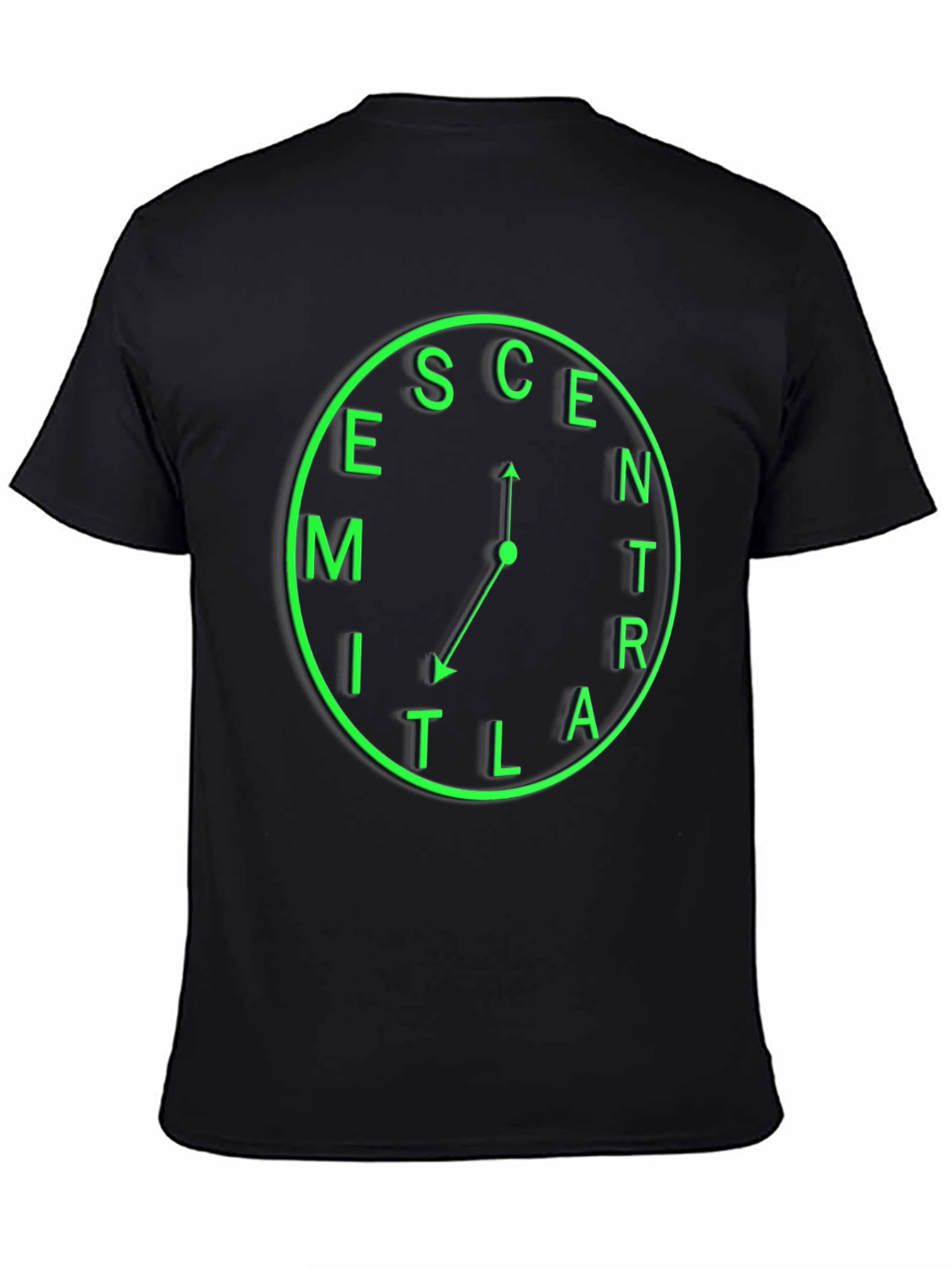 Eccentric Time T-Shirt - Unique Clock Design