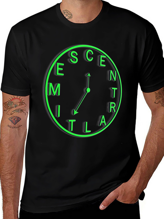 Eccentric Time T-Shirt - Unique Clock Design