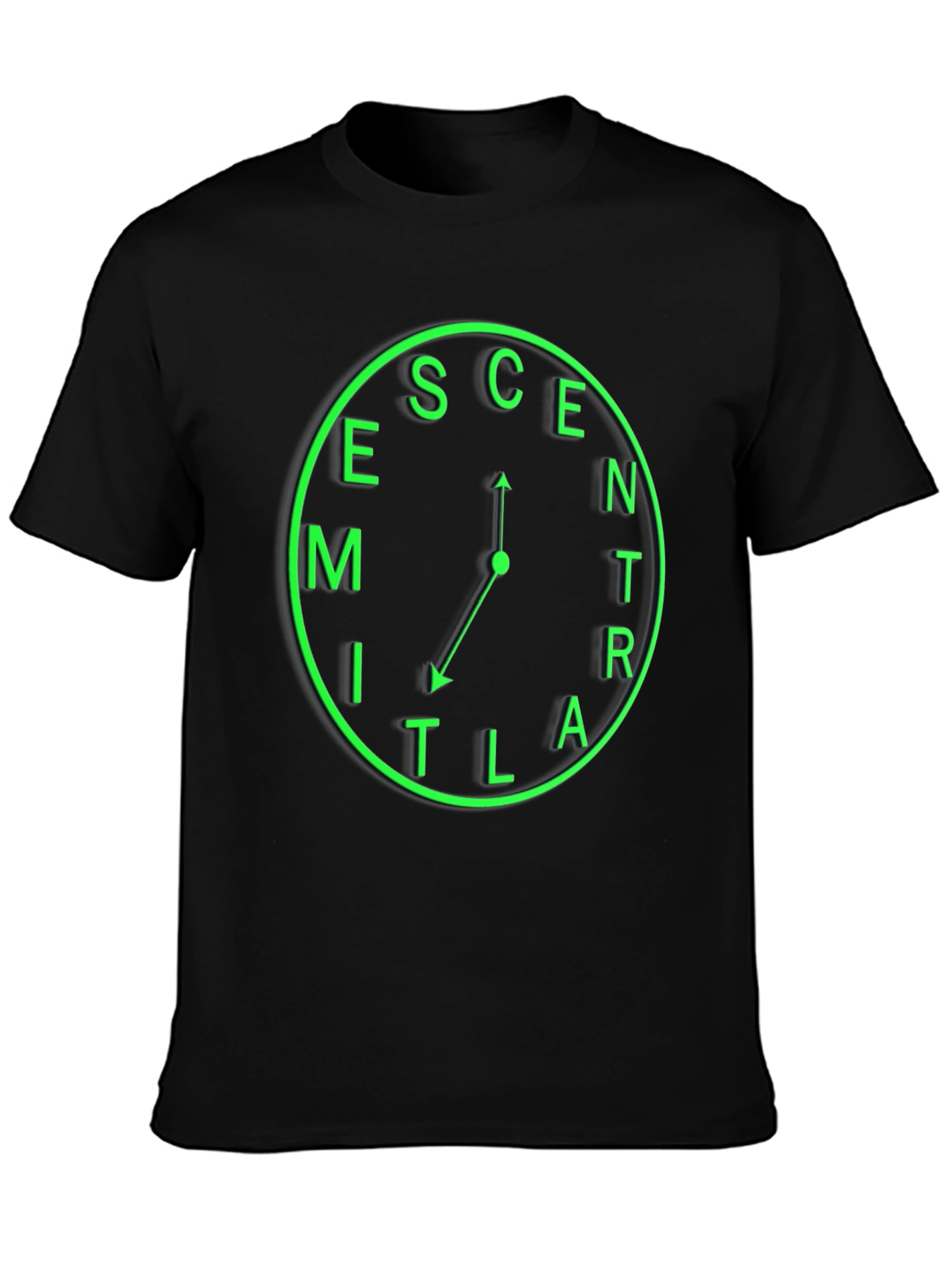Eccentric Time T-Shirt - Unique Clock Design