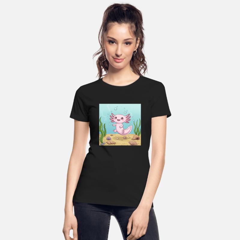 Whimsical Axolotl Aquatic Adventure