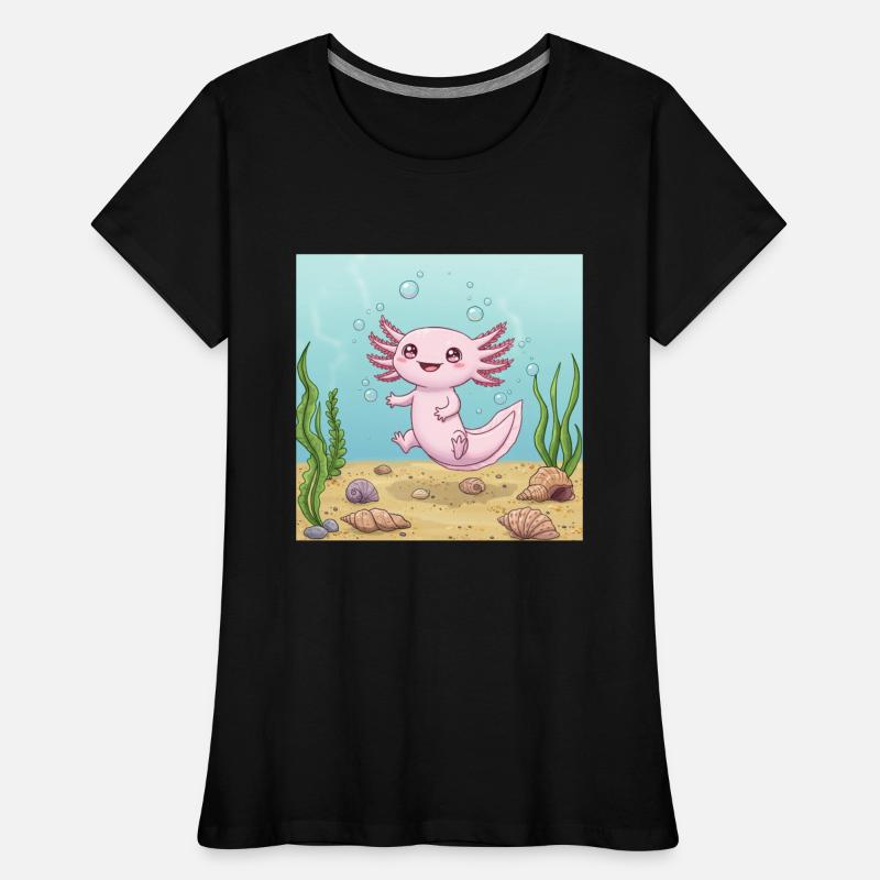 Whimsical Axolotl Aquatic Adventure