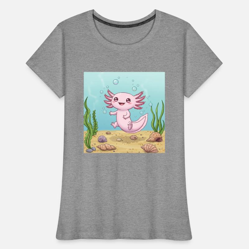 Whimsical Axolotl Aquatic Adventure