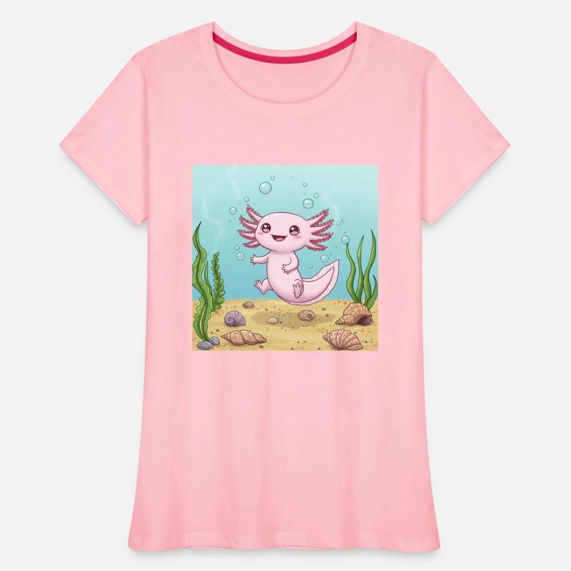 Whimsical Axolotl Aquatic Adventure