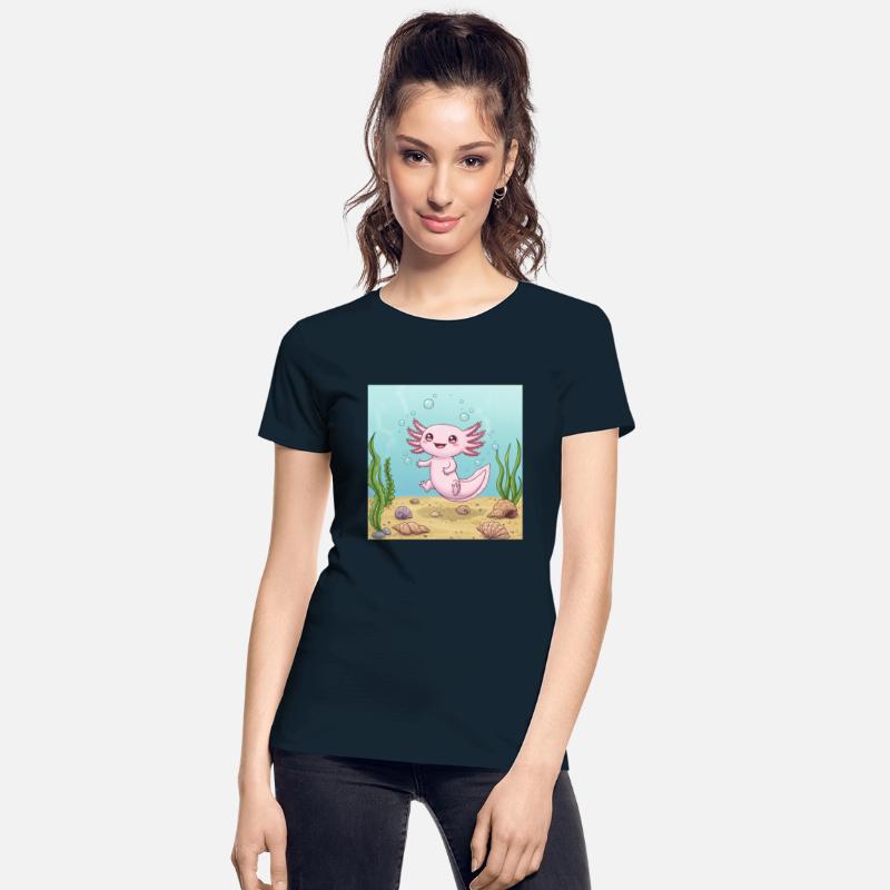 Whimsical Axolotl Aquatic Adventure