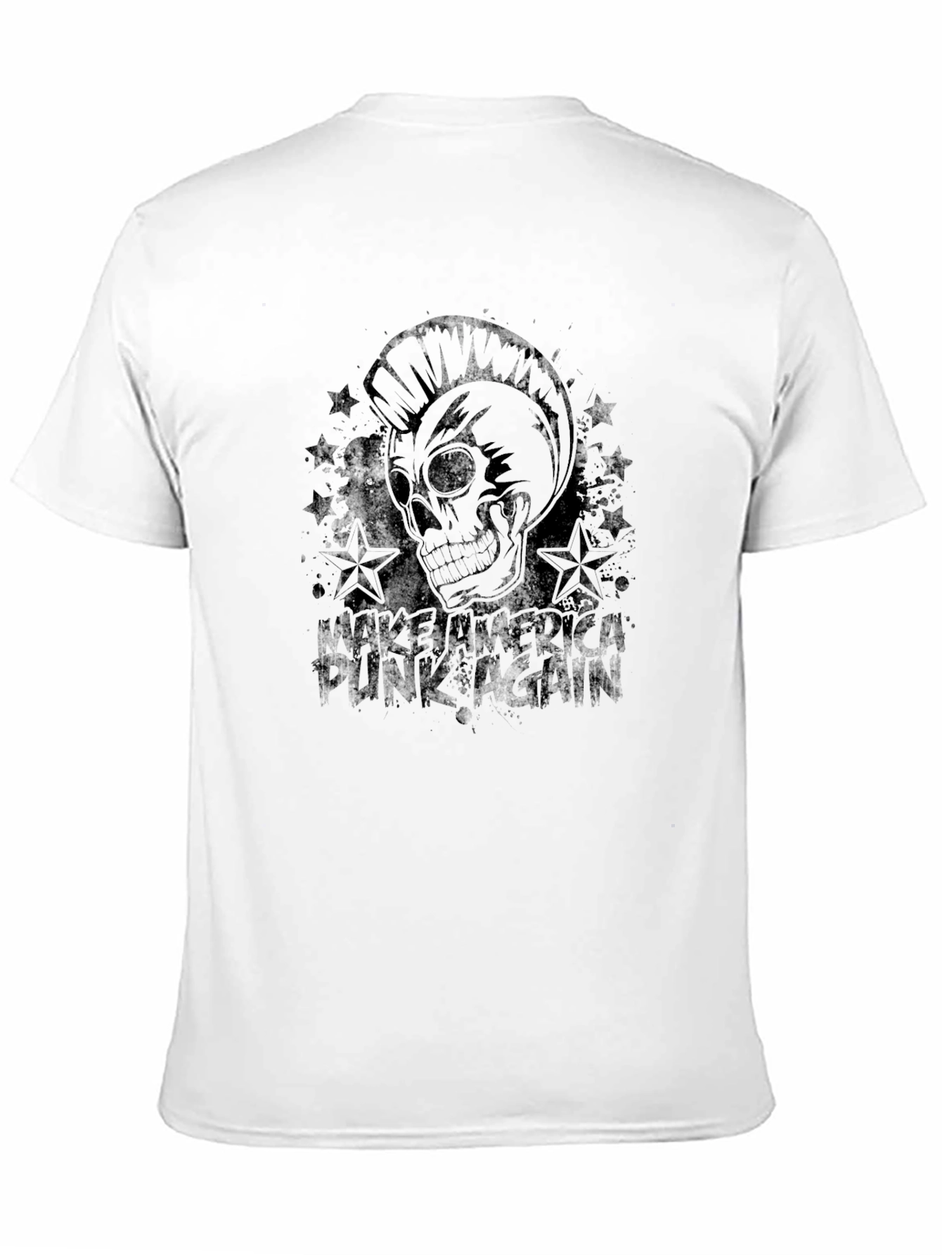 Punk Skull Graphic T-Shirt - Make America Punk Again