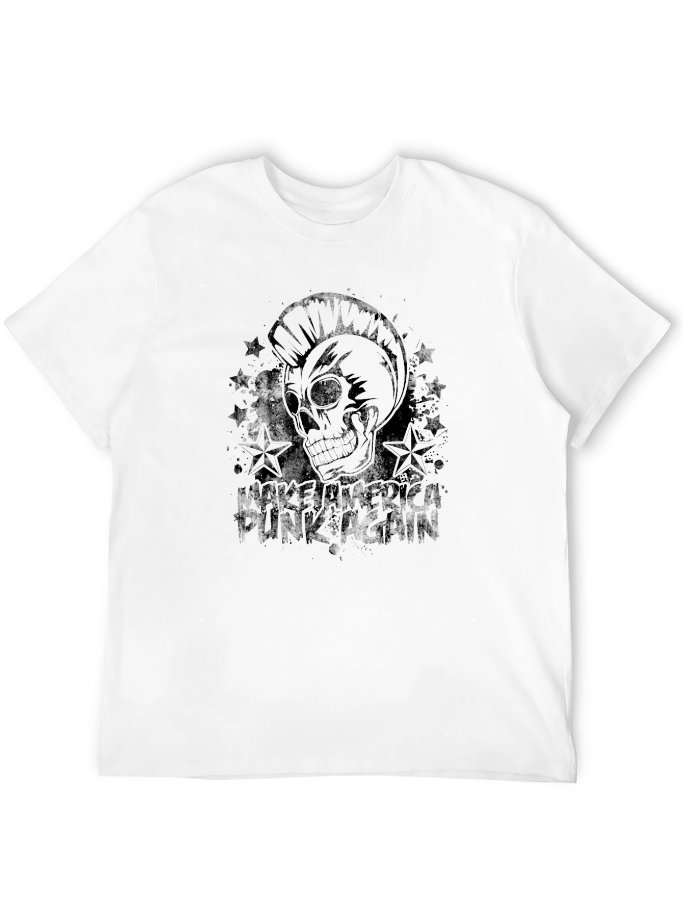 Punk Skull Graphic T-Shirt - Make America Punk Again