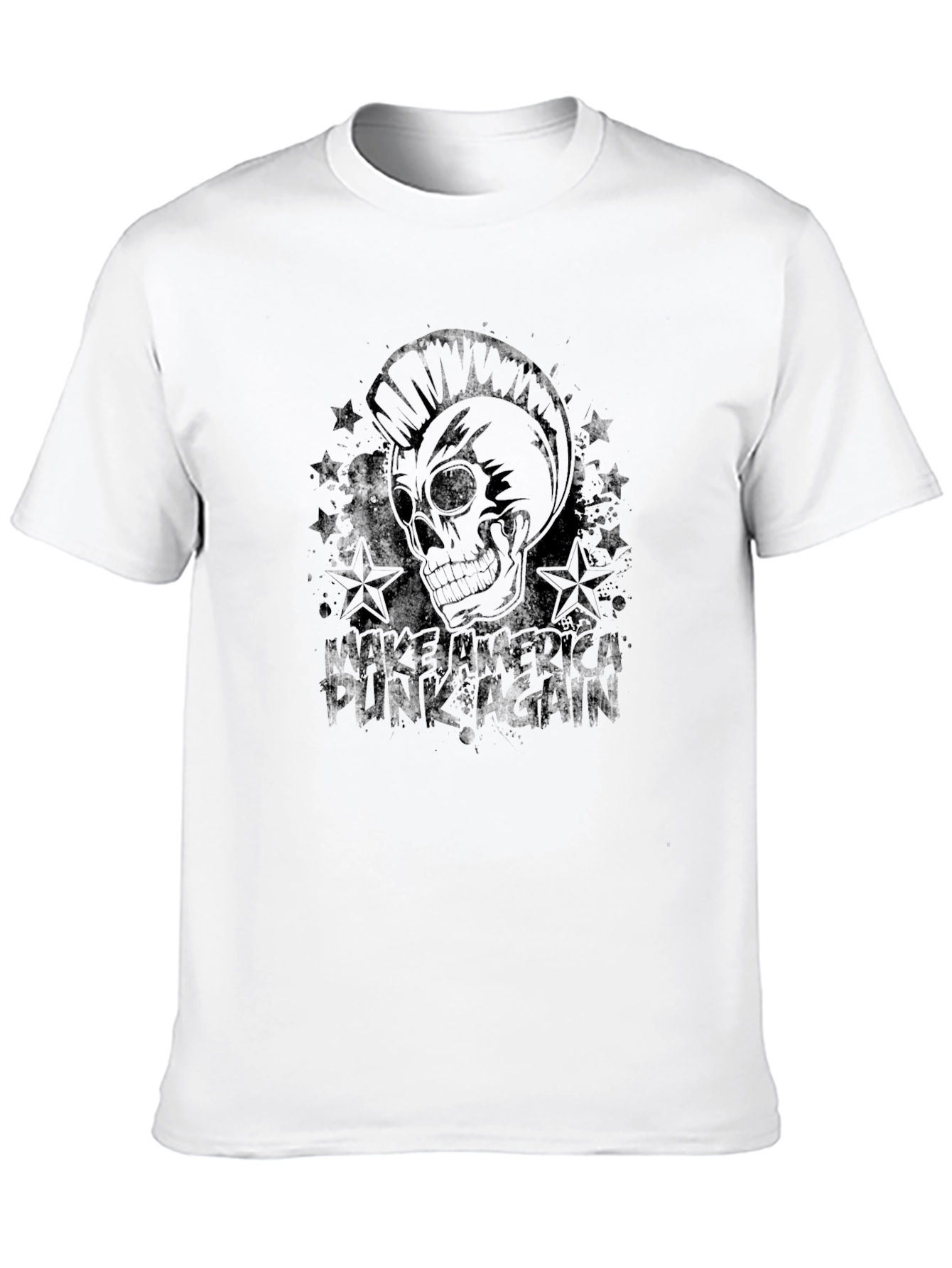 Punk Skull Graphic T-Shirt - Make America Punk Again