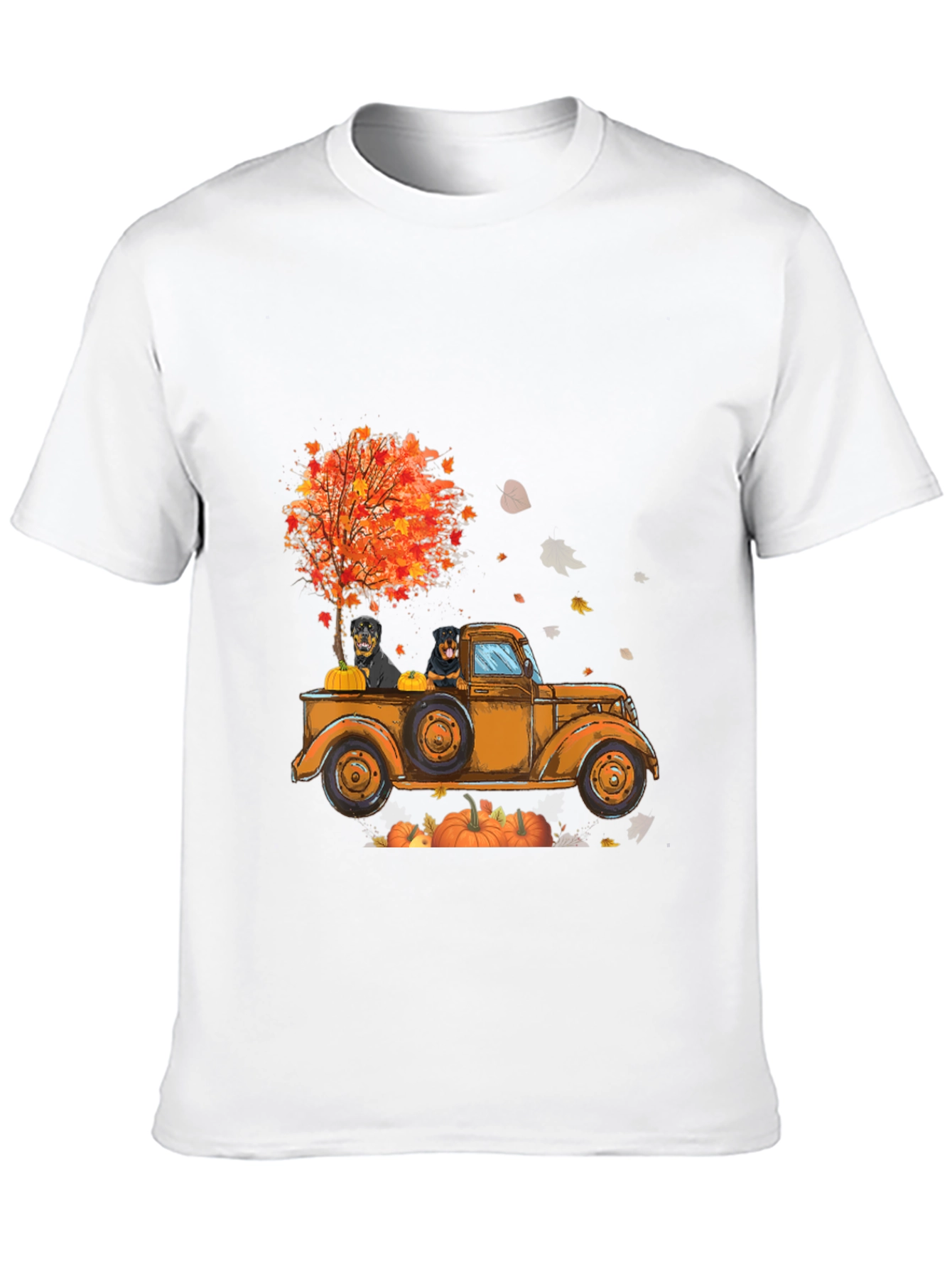 Rottweiler Fall Truck T-Shirt
