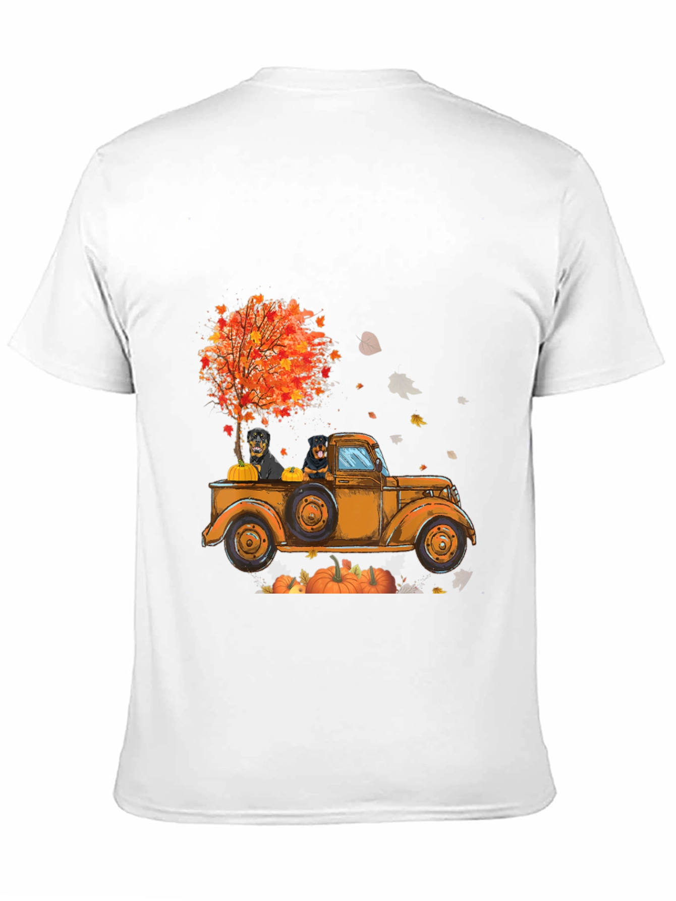 Rottweiler Fall Truck T-Shirt