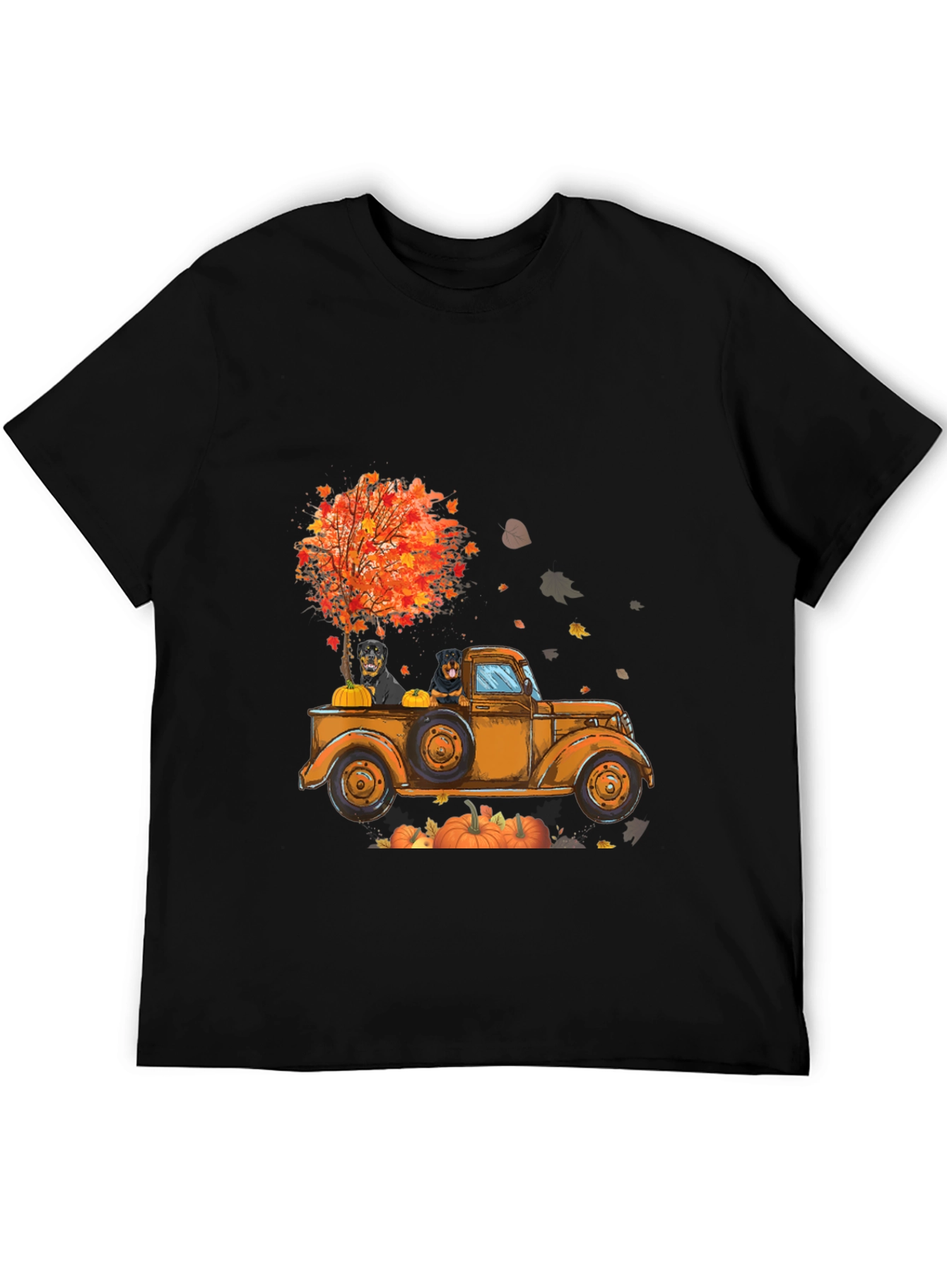 Rottweiler Fall Truck T-Shirt
