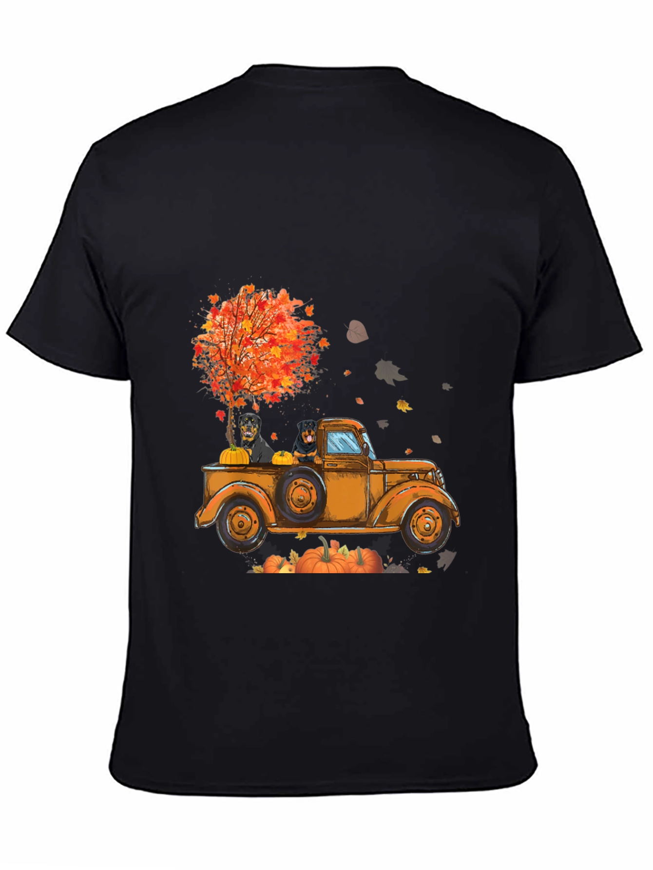 Rottweiler Fall Truck T-Shirt