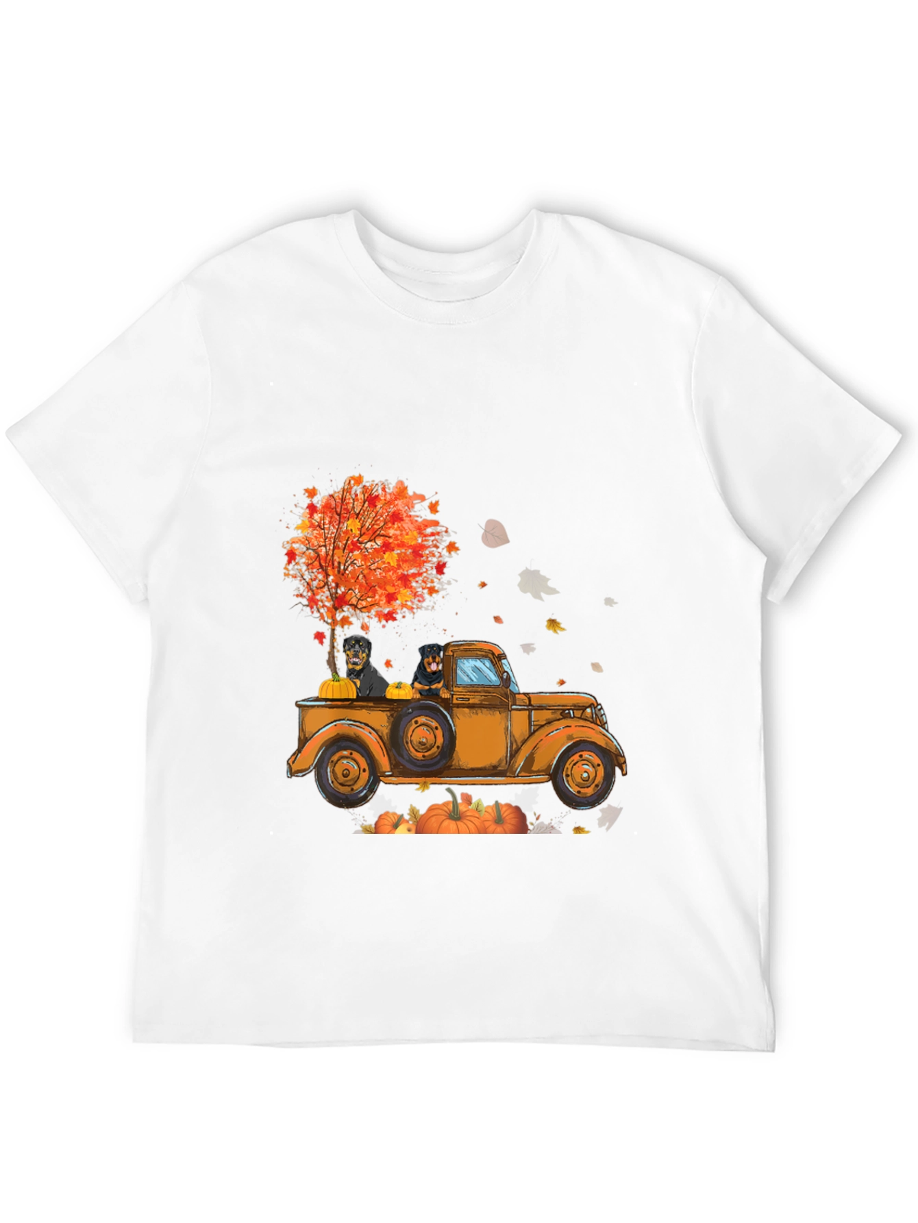 Rottweiler Fall Truck T-Shirt