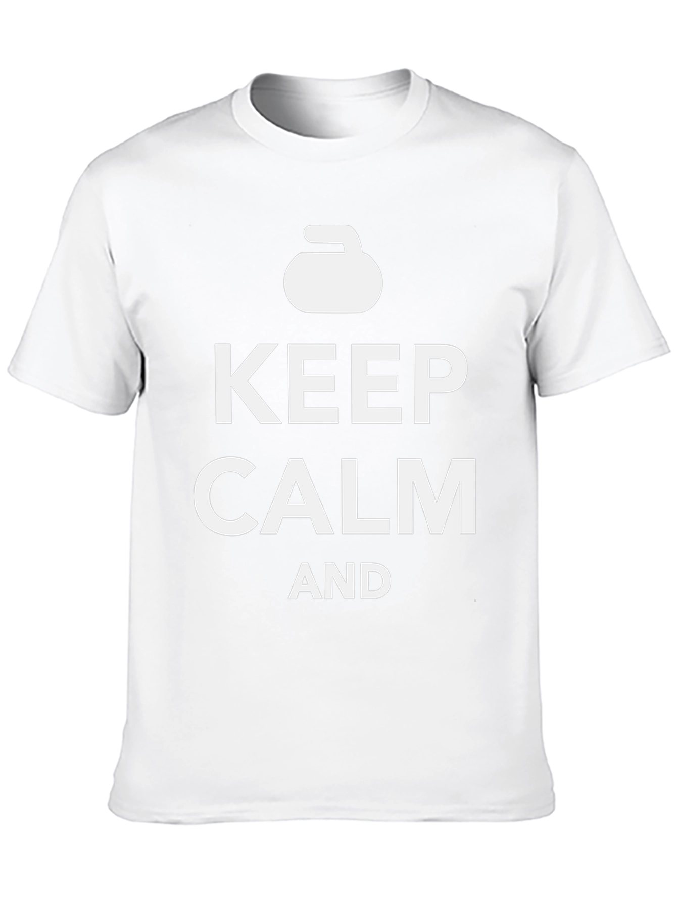 Keep Calm and Curl - Fun Curling T-Shirt