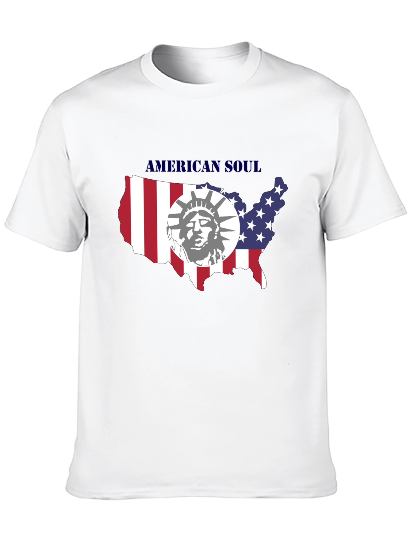 American Soul Graphic Print Black T-Shirt