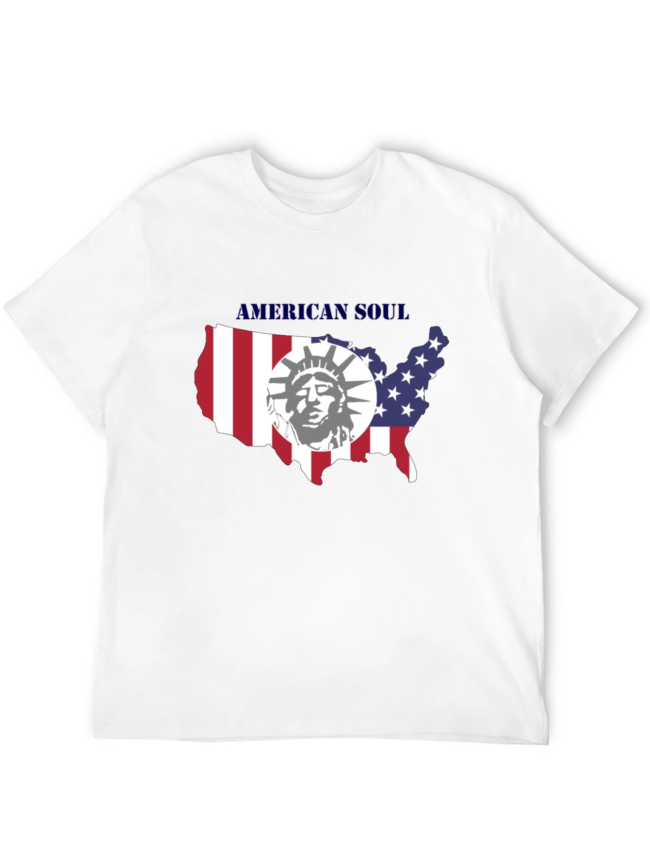 American Soul Graphic Print Black T-Shirt