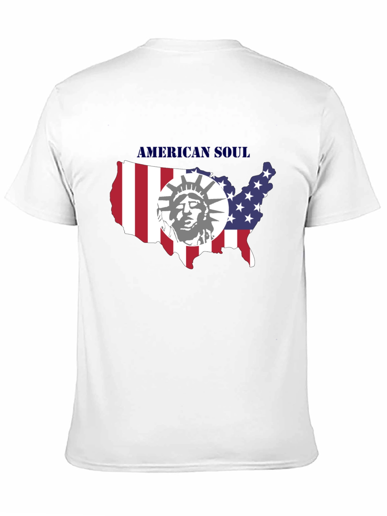 American Soul Graphic Print Black T-Shirt