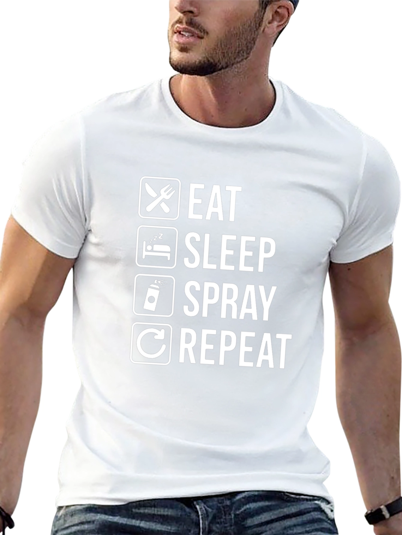 Eat Sleep Spray Repeat T-Shirt