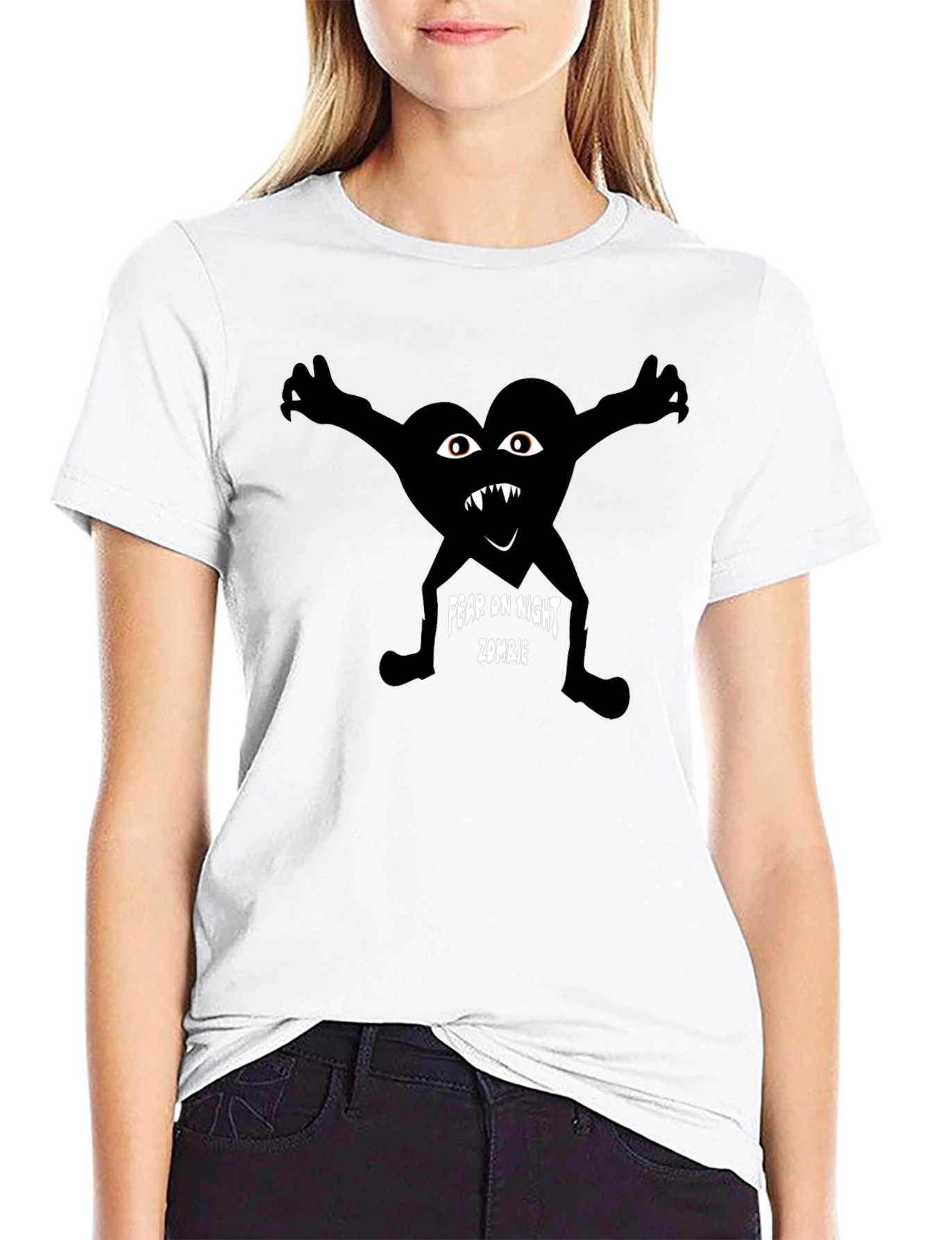 Fear On Night Zombie Graphic Tee - Unisex