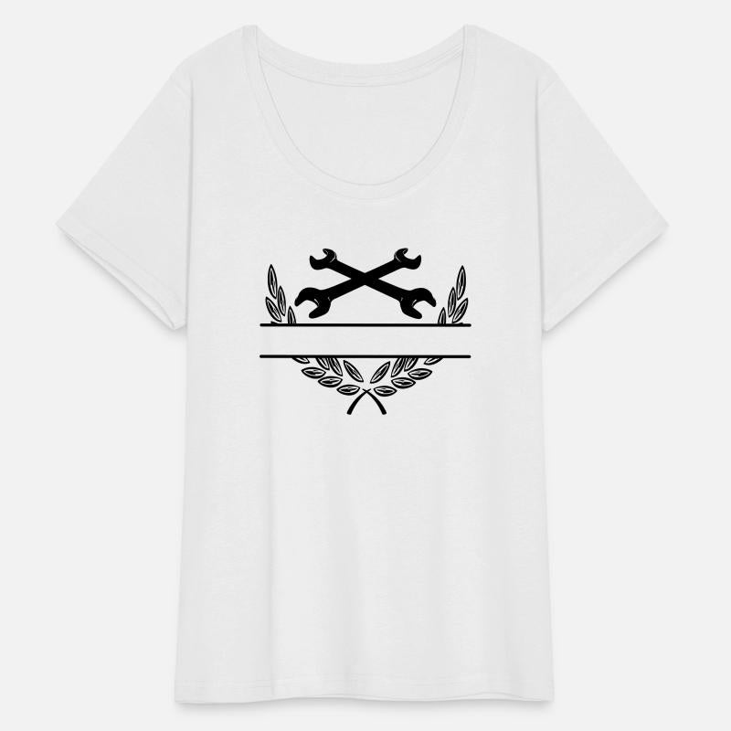 Wrenches in laurel wreath