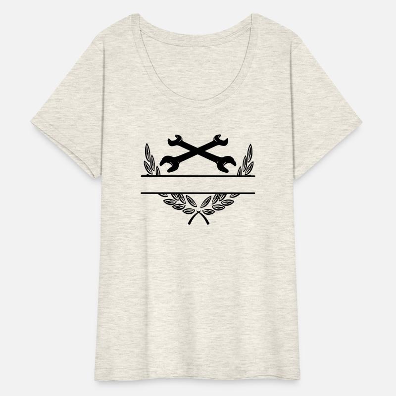 Wrenches in laurel wreath