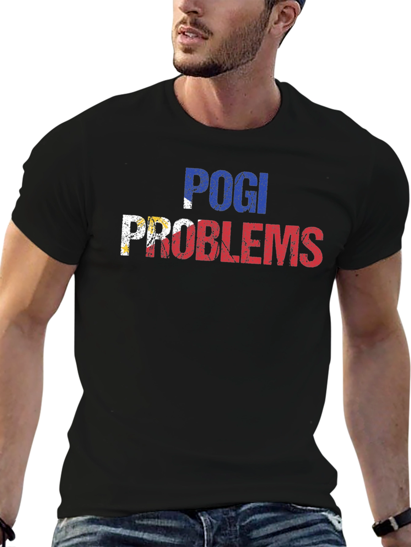 Pogi Problems Graphic Tee - Filipino Pride Shirt