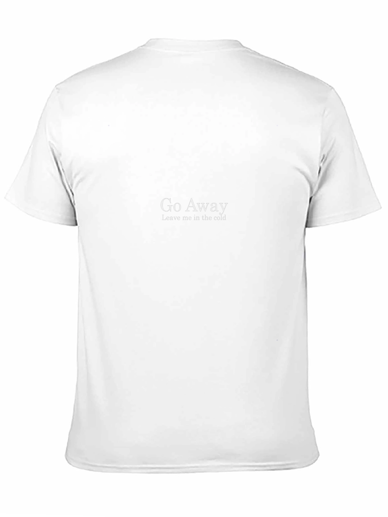 Go Away Graphic Tee - Soft Black Cotton T-Shirt