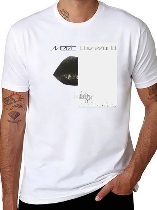 Edgy Graphic Print Black Tee