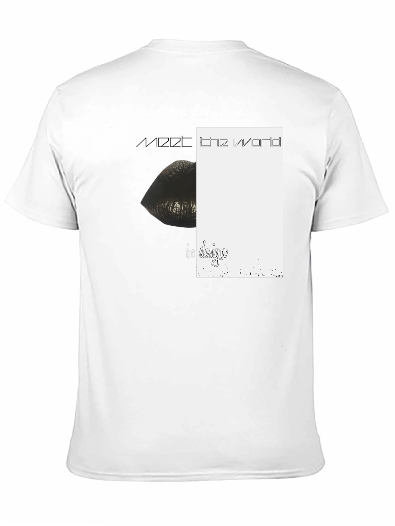 Edgy Graphic Print Black Tee