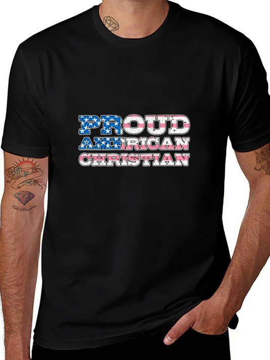 Proud American Christian Graphic T-Shirt