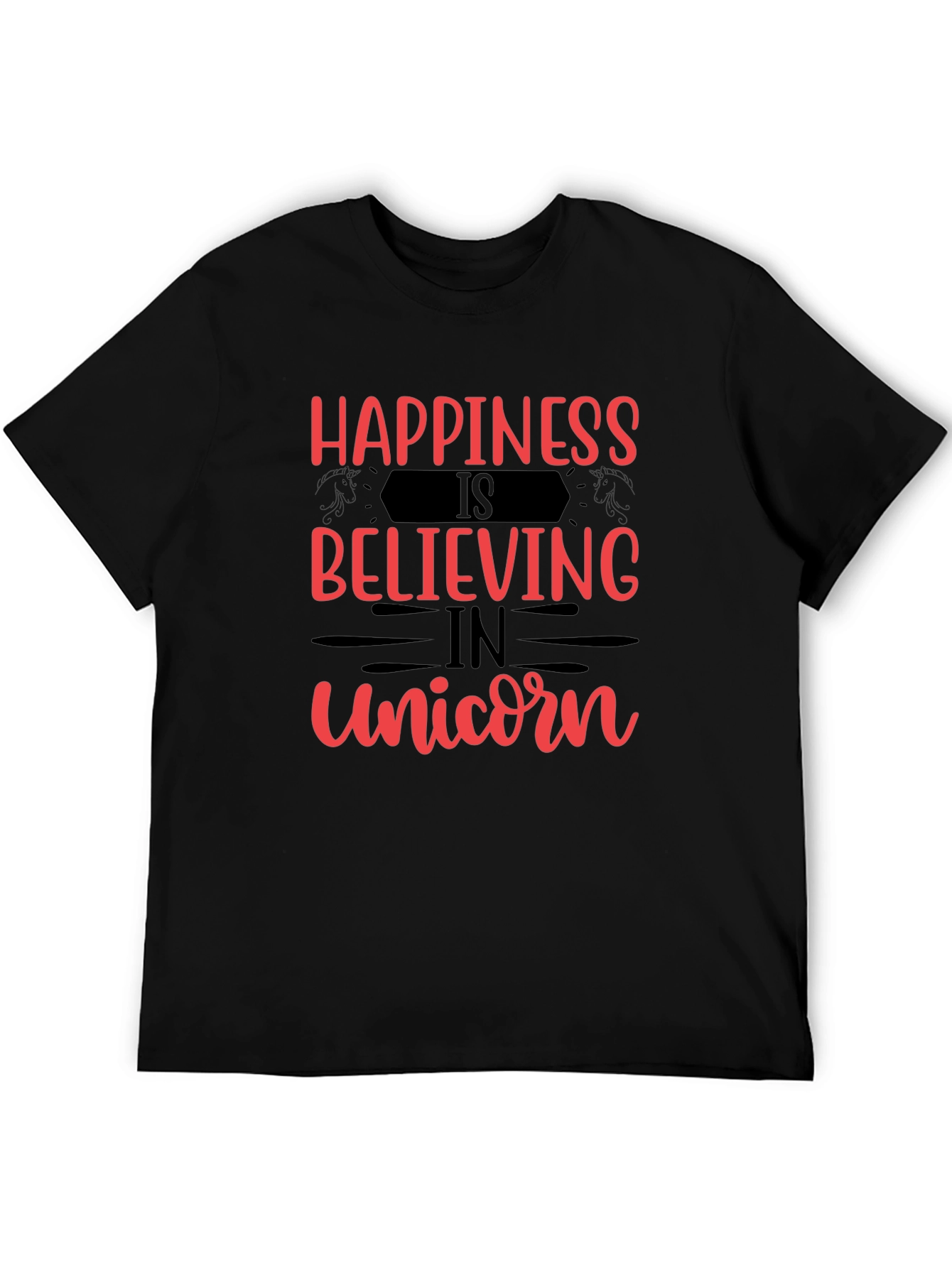 Happiness Believing in Unicorn Graphic Tee