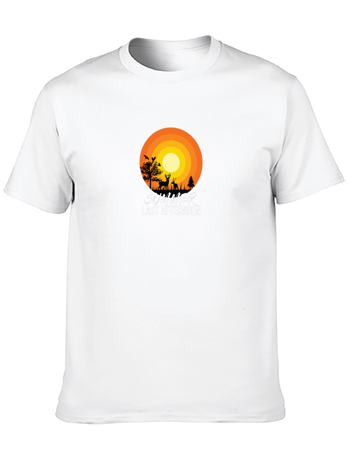 Summer Last Afternoon Black T-Shirt