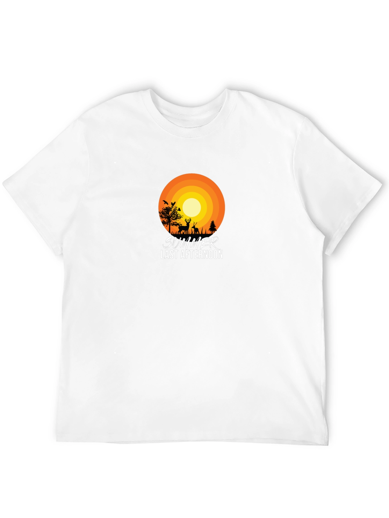 Summer Last Afternoon Black T-Shirt