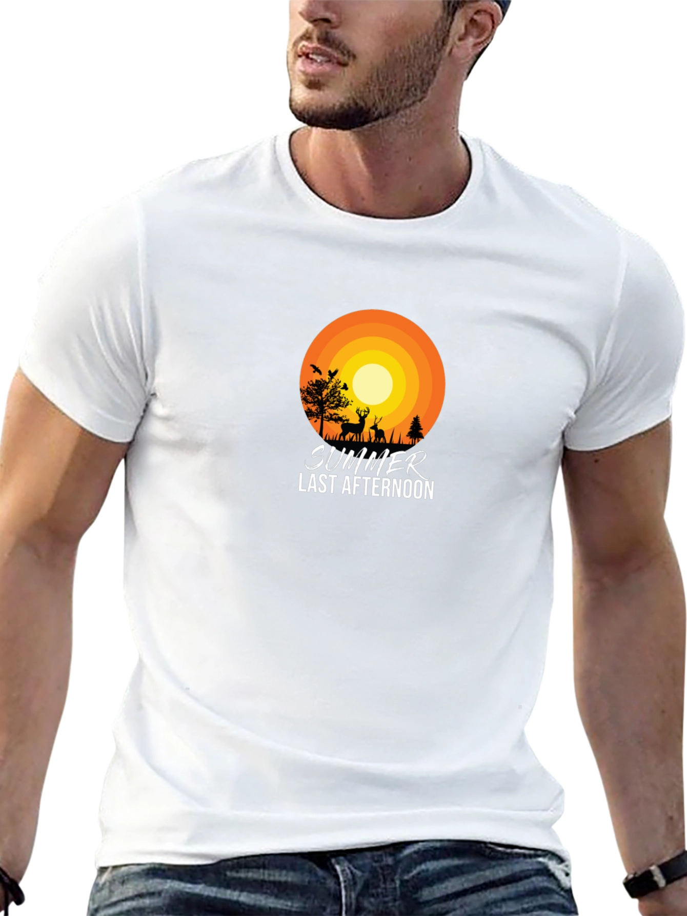 Summer Last Afternoon Black T-Shirt