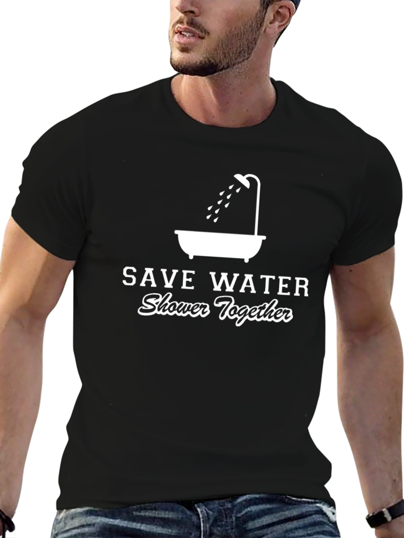 Save Water Shower Together Graphic Tee