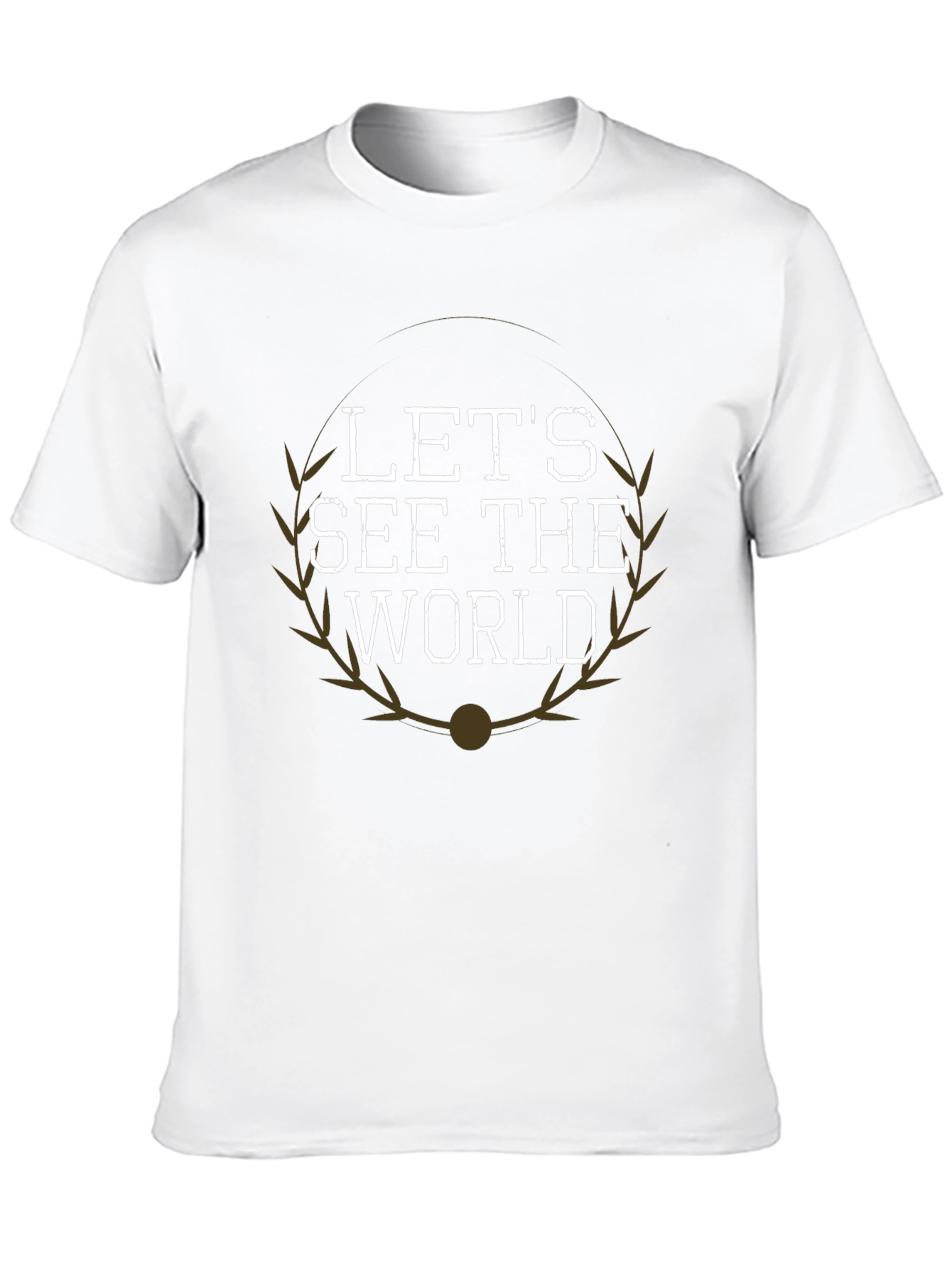 Lets See the World Graphic Tee - Black