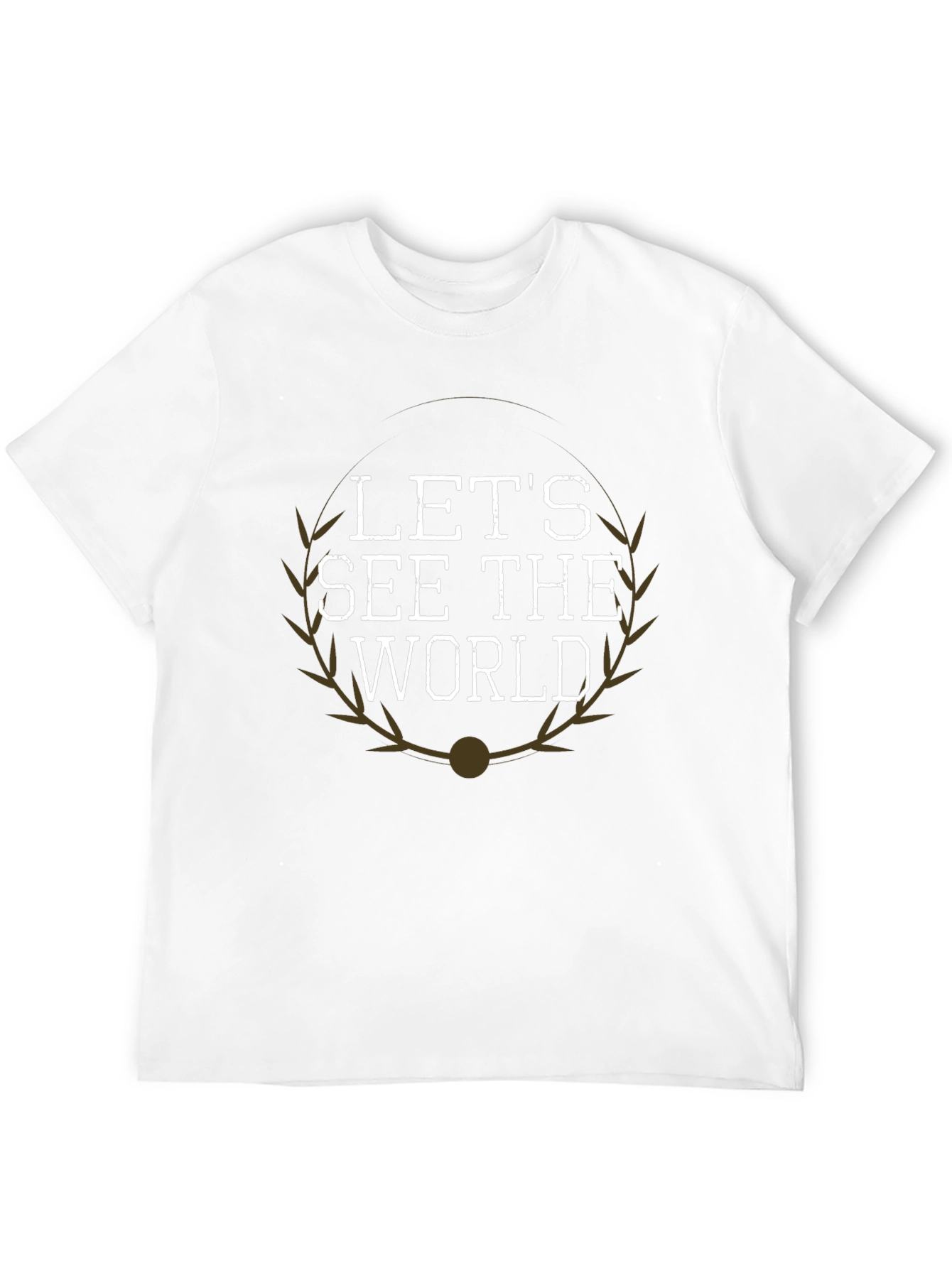 Lets See the World Graphic Tee - Black