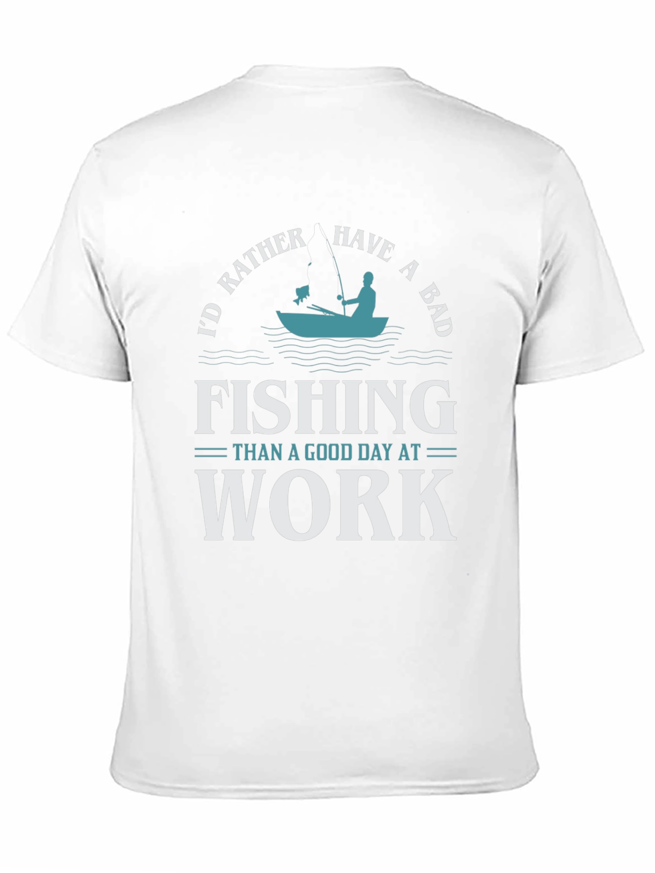 Fishing Graphic T-Shirt - Id Rather Be Fishing