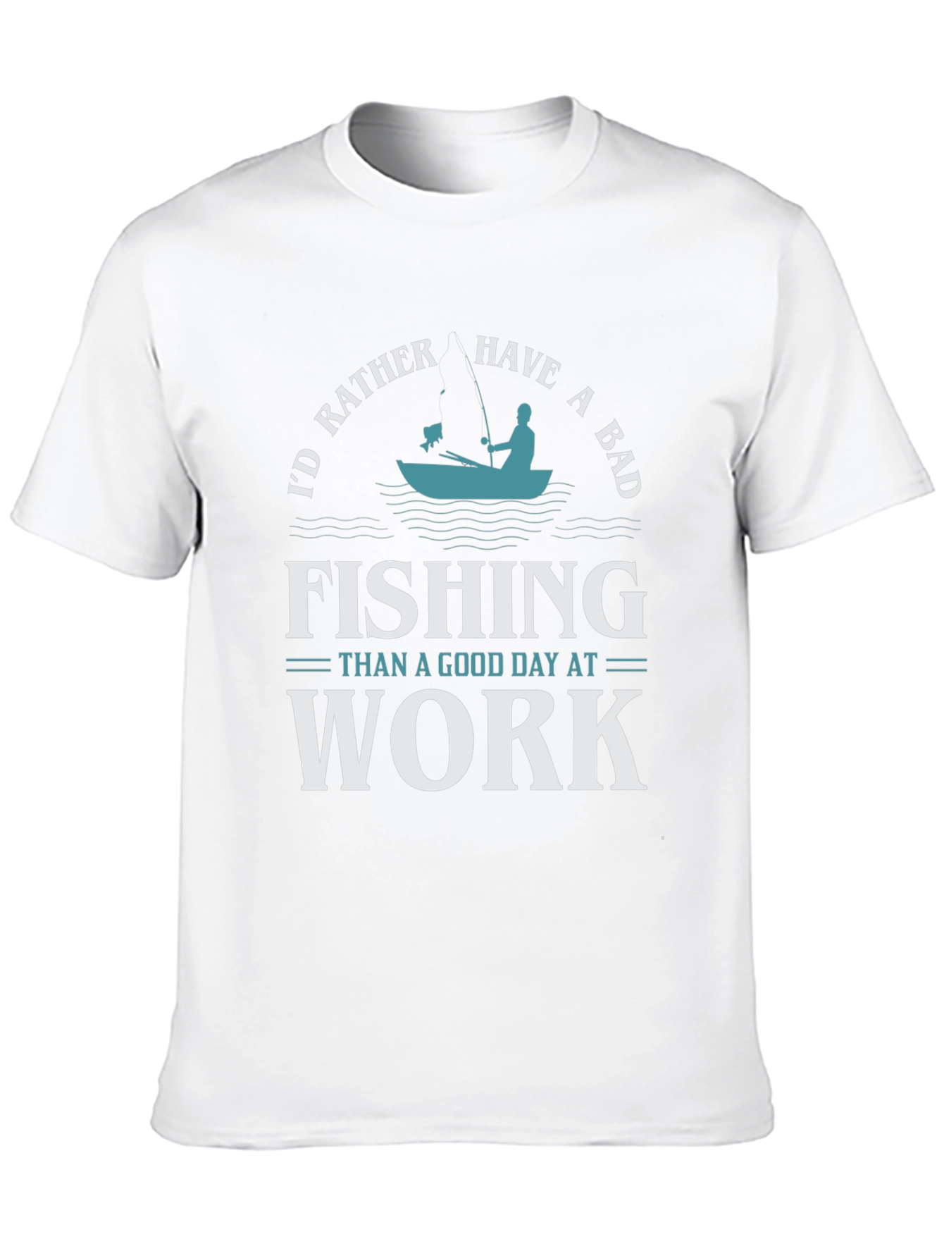 Fishing Graphic T-Shirt - Id Rather Be Fishing