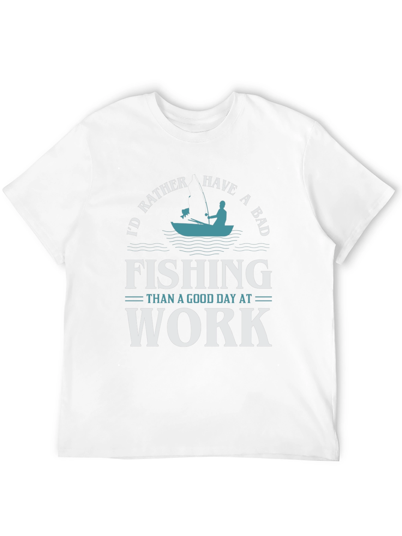 Fishing Graphic T-Shirt - Id Rather Be Fishing